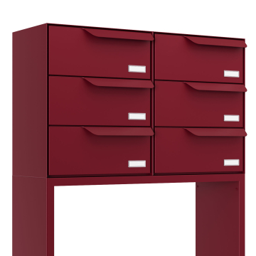 Rotterdam for Six | V Mailbox System in Red
