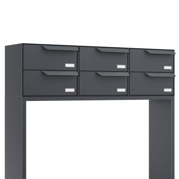 Rotterdam for Six | H Mailbox System in Anthracite