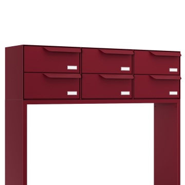 Rotterdam for Six | H Mailbox System in Red