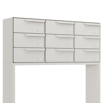 Rotterdam for Nine Mailbox System in White