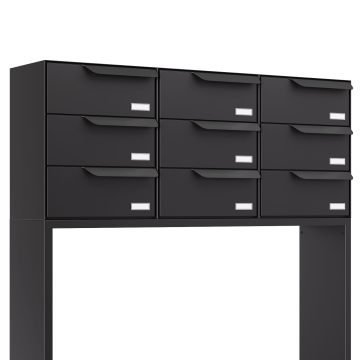 Rotterdam for Nine Mailbox System in Black