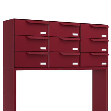 Rotterdam for Nine Mailbox System in Red