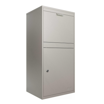 Hartford Parcel Box in Pebble Gray | Flush-Mounted Installation