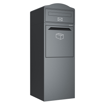 Montara Graphite Gray Package Delivery Box | Rear Removal
