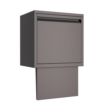 Pacco In-Wall Package Delivery Box in Black