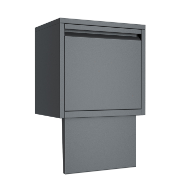 Pacco In-Wall Parcel Drop Box, Graphite Gray