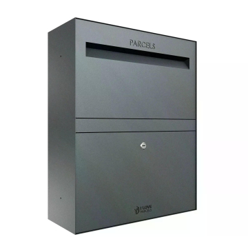 Rome Parcel Box - Size L in Anthracite| Wall Mounting