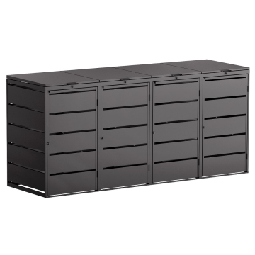 Edda Four-Bin Storage Unit 240L in Black