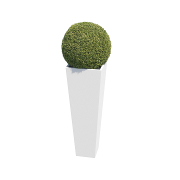 Skinny Vase Medium Planter in White