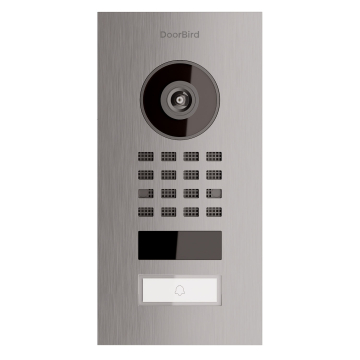 Flush-Mounted Door Intercom System Smart-IN Doorbird D1101V Stainless Steel