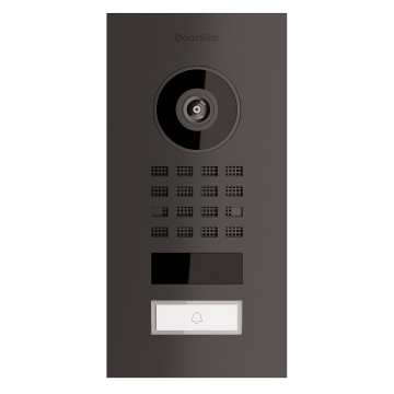 Flush-mounted Door Intercom Smart-IN Doorbird D1101V Graphite Black