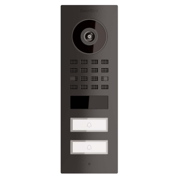 Surface-mounted intercom Smart-ON for Two Doorbird D1102V Graphite Black