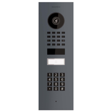 Flush-mounted Door Intercom System Smart-IN Doorbird D1101KV with Keypad Module Anthracite