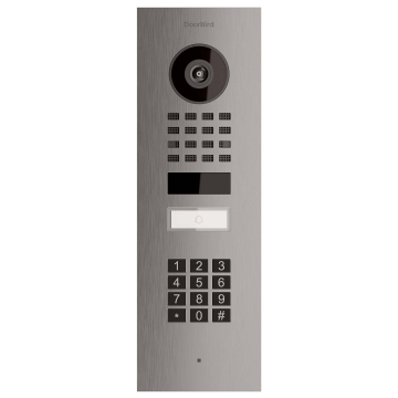 Flush-mount door intercom Smart-IN Doorbird D1101KV with keypad module stainless steel