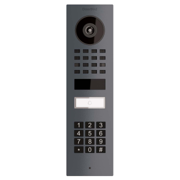 Surface-Mounted Smart-ON Doorbird D1101KV Door Intercom System with Keypad Module, Anthracite