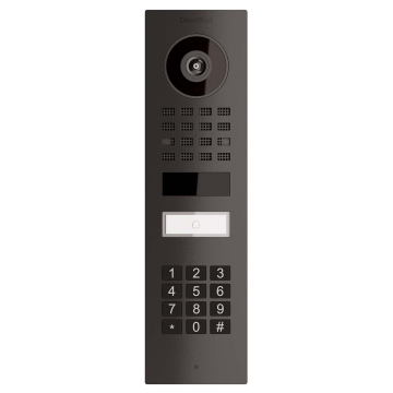 Surface-mounted Door Intercom Smart-ON Doorbird D1101KV with Keypad Module Graphite Black