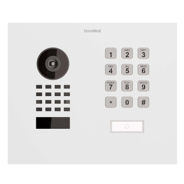 Flush-mounted intercom system Smart-IN WideScope Doorbird D1101KH with Keypad Module, White