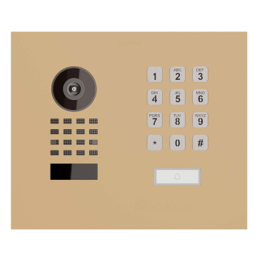 Flush-mounted Door Intercom Smart-IN WideScope Doorbird D1101KH with Keypad Module Beige
