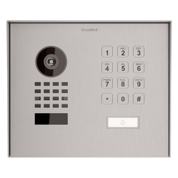 Surface-mounted Door Intercom Smart-ON WideScope Doorbird D1101KH with Keypad Module Stainless Steel