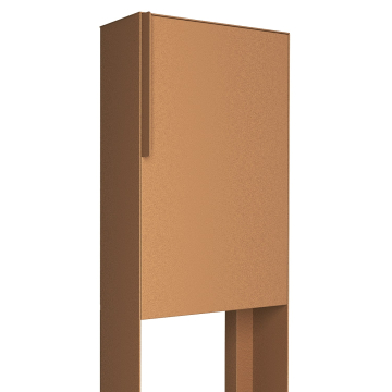 Faro Freestanding Mailbox, Rust