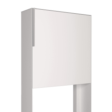 Freestanding Mailbox, White