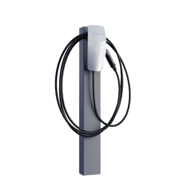 Tesla Wall Connector Pedestal VoltStand with Ground Anchor Gray