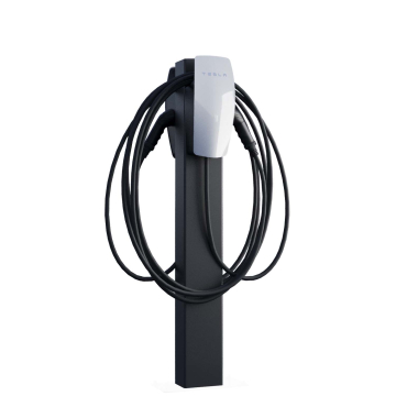 Tesla Wallbox VoltStand for Two with Ground Anchor - Black