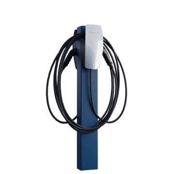 Tesla Wallbox VoltStand for Two with Ground Anchor, Blue