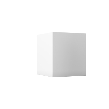 "Cube Quarto" White Wall Sconce