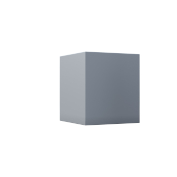 "Cube Quarto" Metallic Gray Wall Sconce