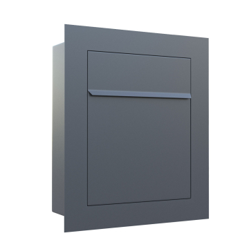 Bari Anthracite Recessed Mailbox