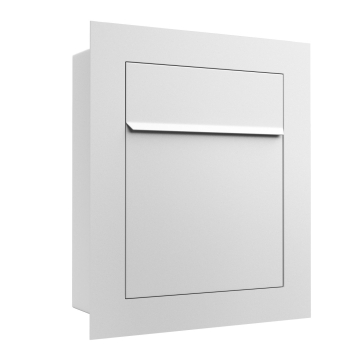 Bari Built-in Mailbox in White