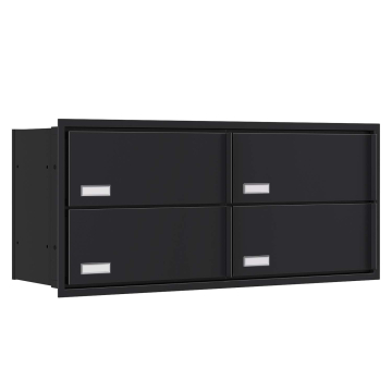 Stockholm for Four Built-In Mailbox, Black