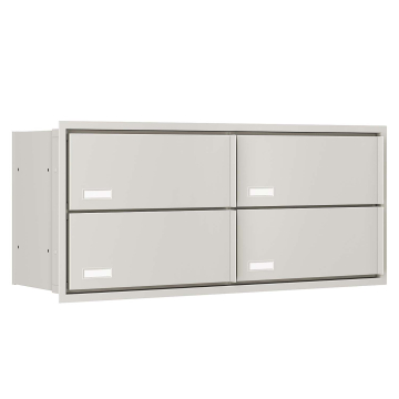 Stockholm for Four Built-In Mailbox in White