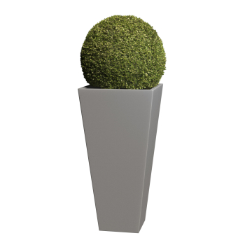 Medium Vase Planter in Metallic Gray
