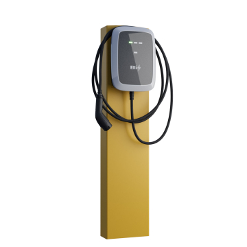 VW Wallbox Stand StationMaster with Ground Anchor in Yellow