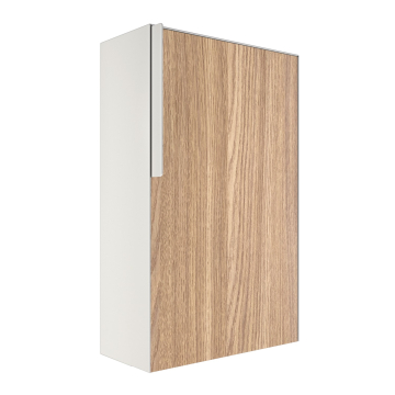 Faro White Mailbox with Woodgrain Front