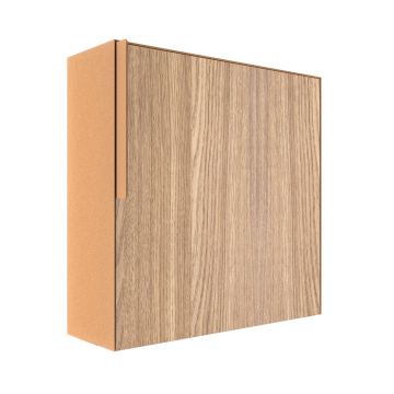 Rustic mailbox with wood-look front