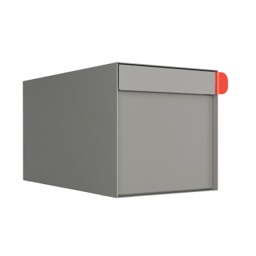 Big Americano Gray Metallic Wall Mount Mailbox
