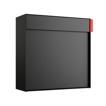 Lathi Wall-Mounted Mailbox in Black