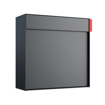 Lathi Wall Mount Mailbox in Anthracite