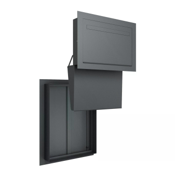 Windsor Parcel Box - Size L in Anthracite | Rear Removal