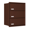 Stockholm for Three Built-In Mailbox, Brown