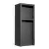 Belluno Mailbox System for 2 Residences, Black | Rear Removal