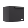 Amsterdam Mailbox with Parcel Compartment in Black
