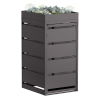 Egon Single Trash Can Storage - 120 Liter, Black