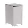 Helmut 1-Bin Trash Can Storage 120L in Light Gray Metallic