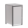 Helmut 1-Bin Trash Can Storage for 120L Bin in Light Gray Metallic with Dark Gray Frame