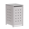 Horst Single 120L Trash Can Storage Unit in Light Gray - Metallic