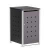 Horst Single 120L Trash Can Storage in Anthracite with Signal Gray Frame